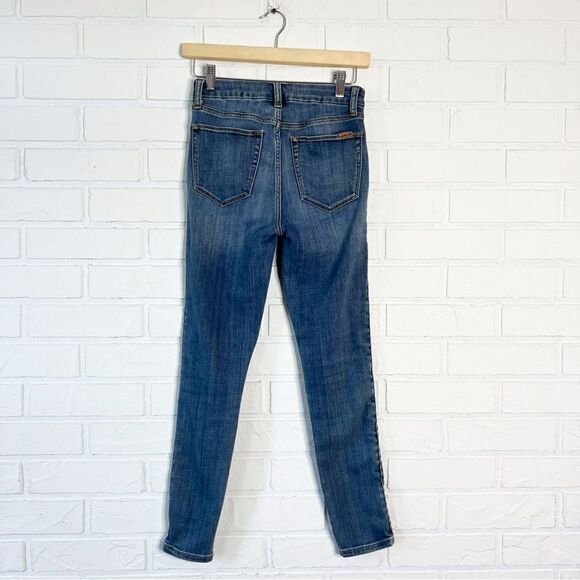 Joe's Jeans The Charlie High High Rise Skinny Ankle Jeans Braided Detail 25 - Picture 4 of 13